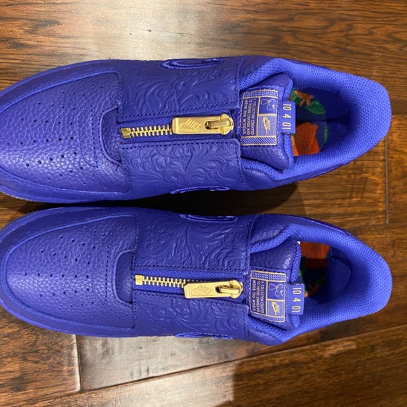 Nike Women's Air Force 1 Low LXX Zip Serena Williams Lapis DR9842-400 Size 9 - Picture 6 of 7